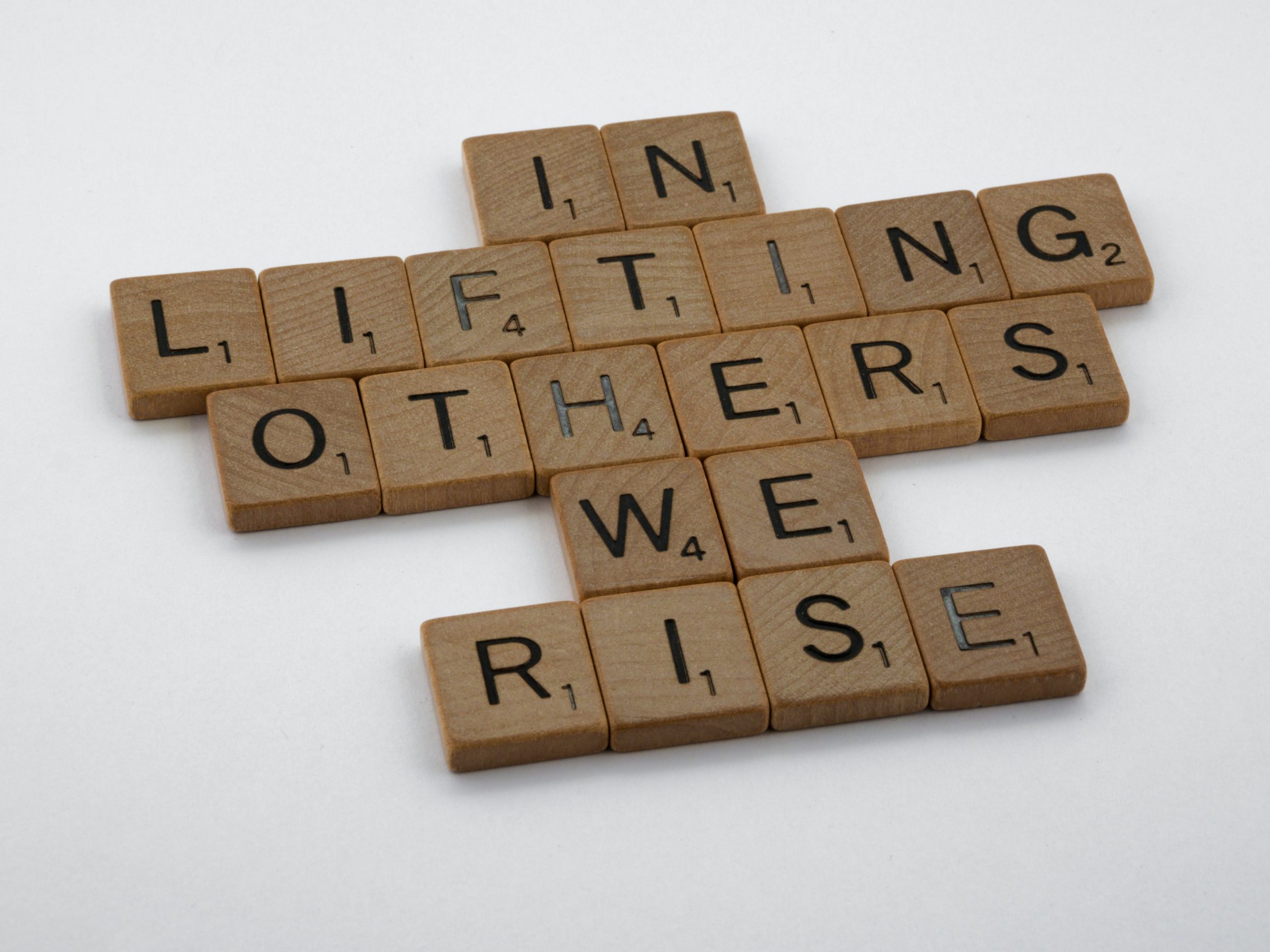 In lifting others, we rise