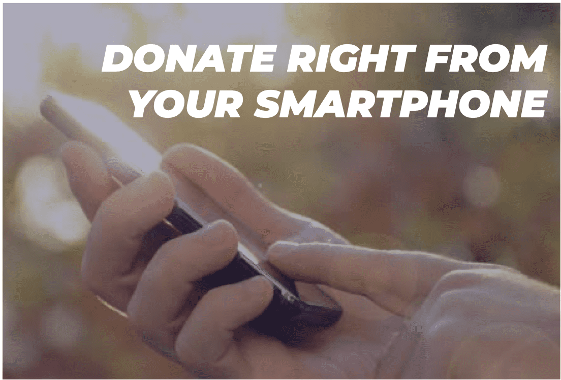 Donating from smartphone