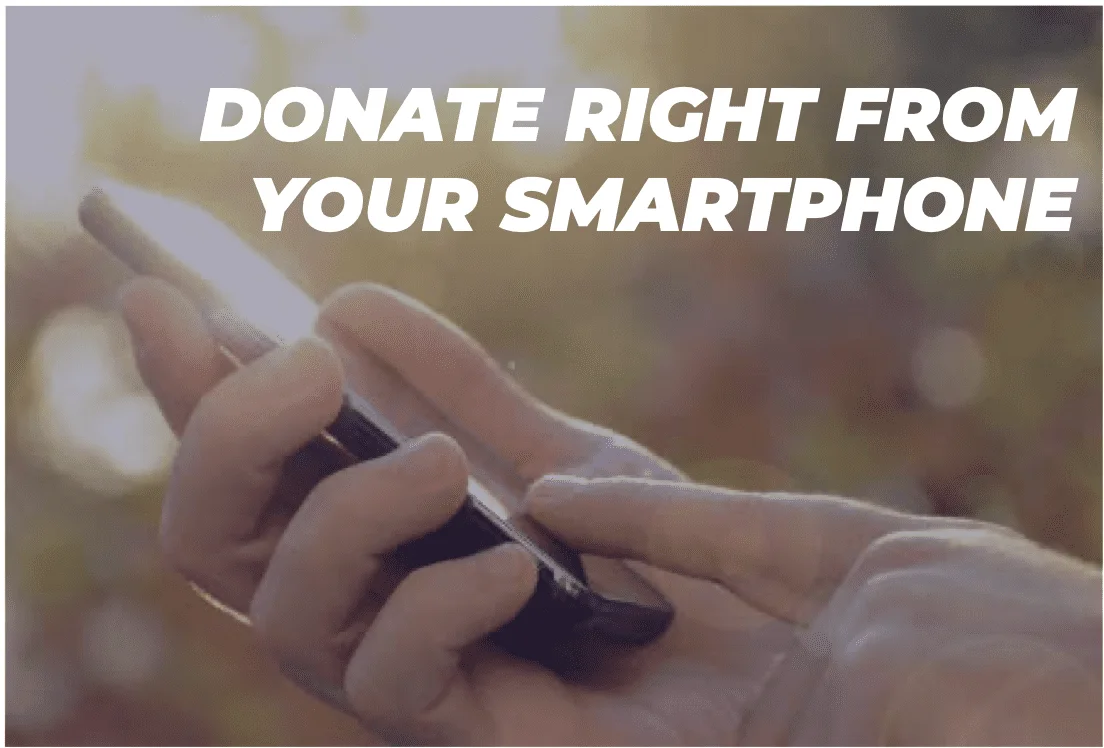 Donating from smartphone