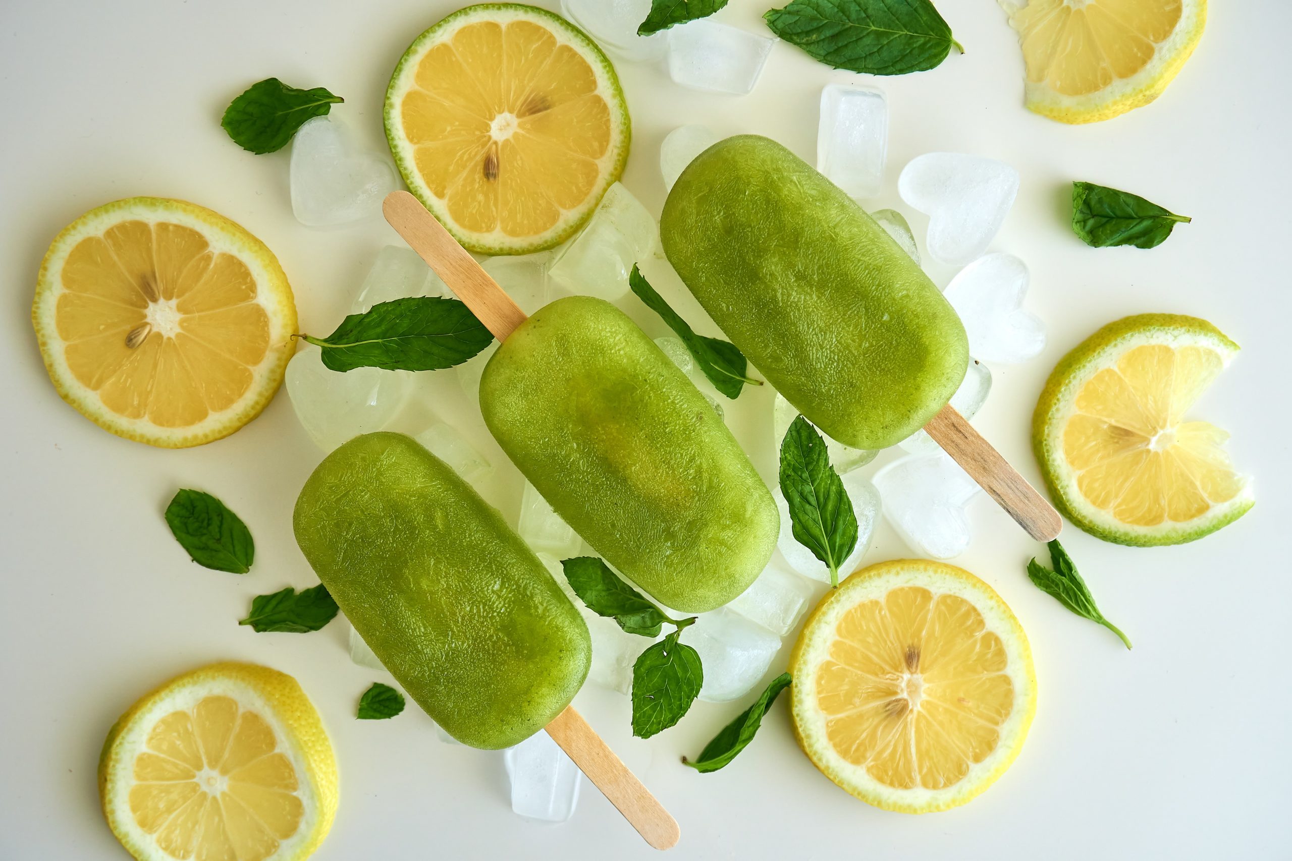 popsicles and limes
