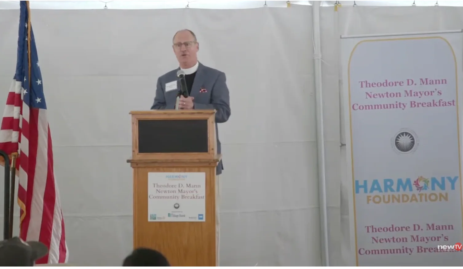 Ken Baily at lectern