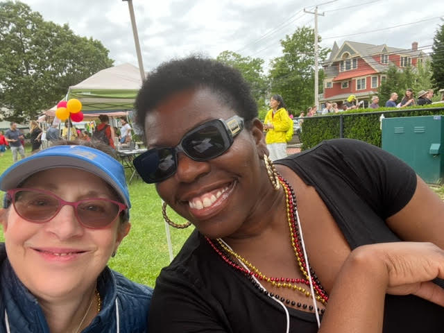 Sally Brickell and Bianca Rameau Sullivan, Juneteenth, Hyde Playground, June 19, 2023