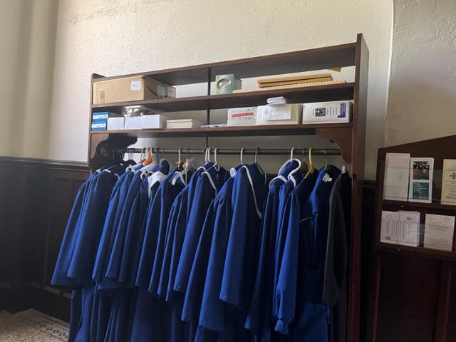 Narthex choir robes moved July 2023