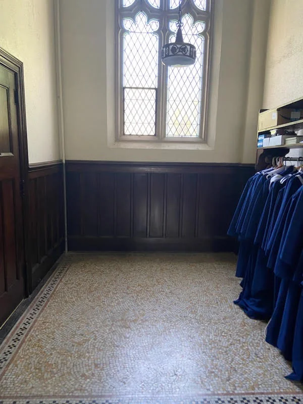 Narthex without large rack July 2023
