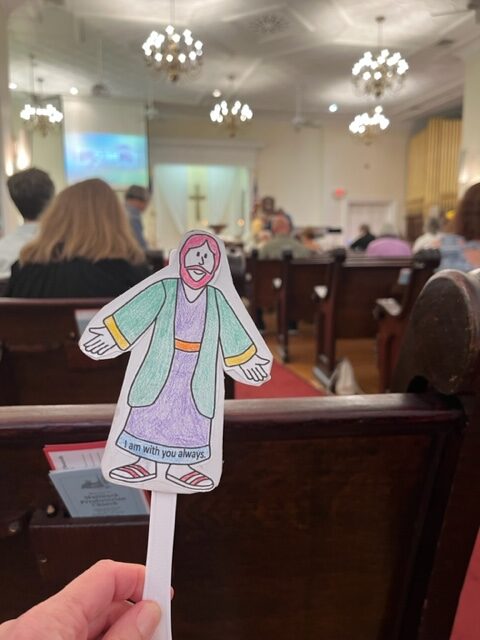 Flat Jesus at Mattituck Presbyterian Church