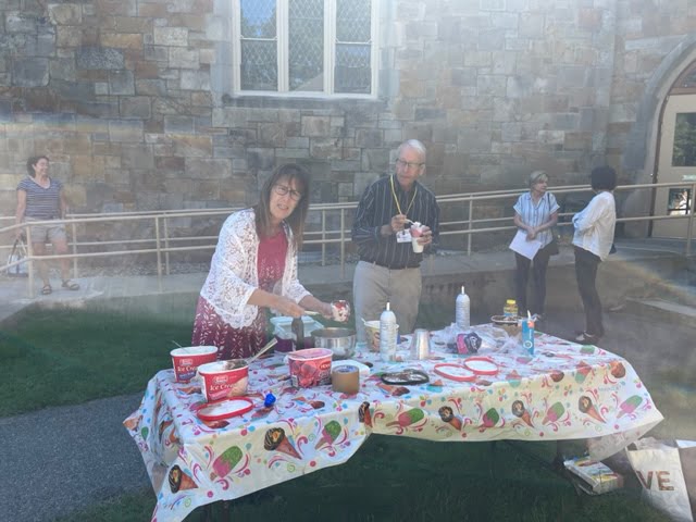 Ice cream sundae bar, Church School Rally Day