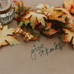 autumn leaves, give thanks