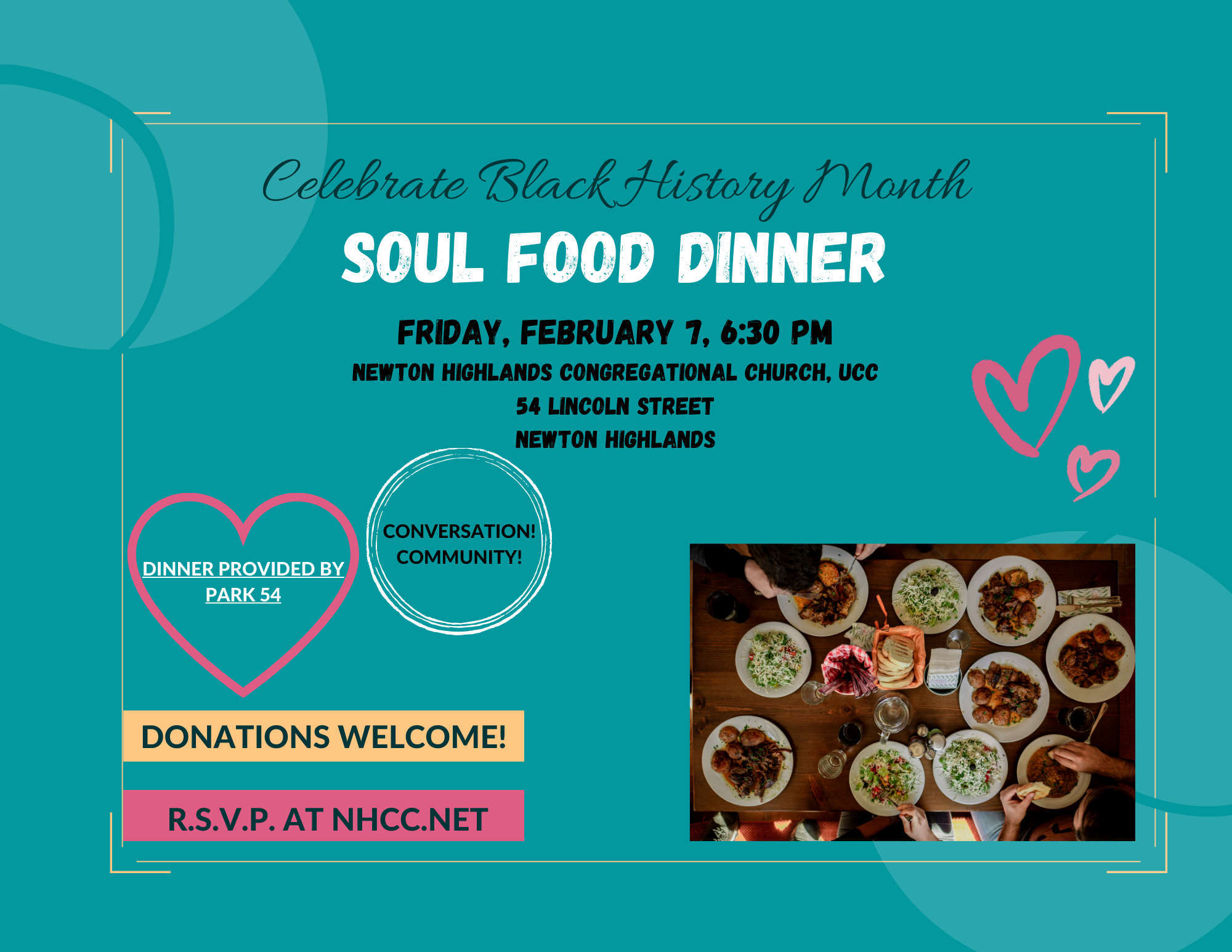 soul food dinner flyer