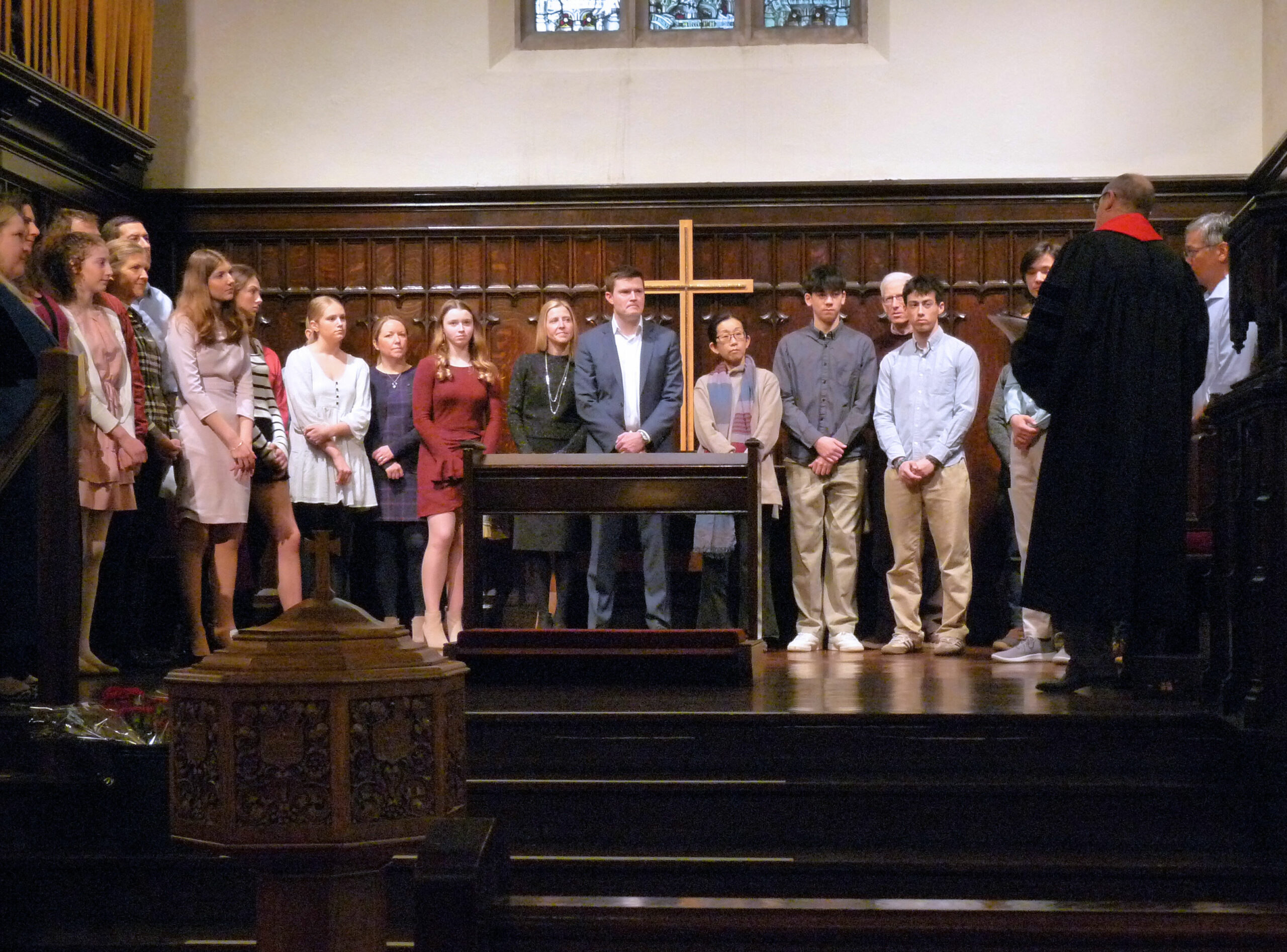 Confirmation group shot in chancel