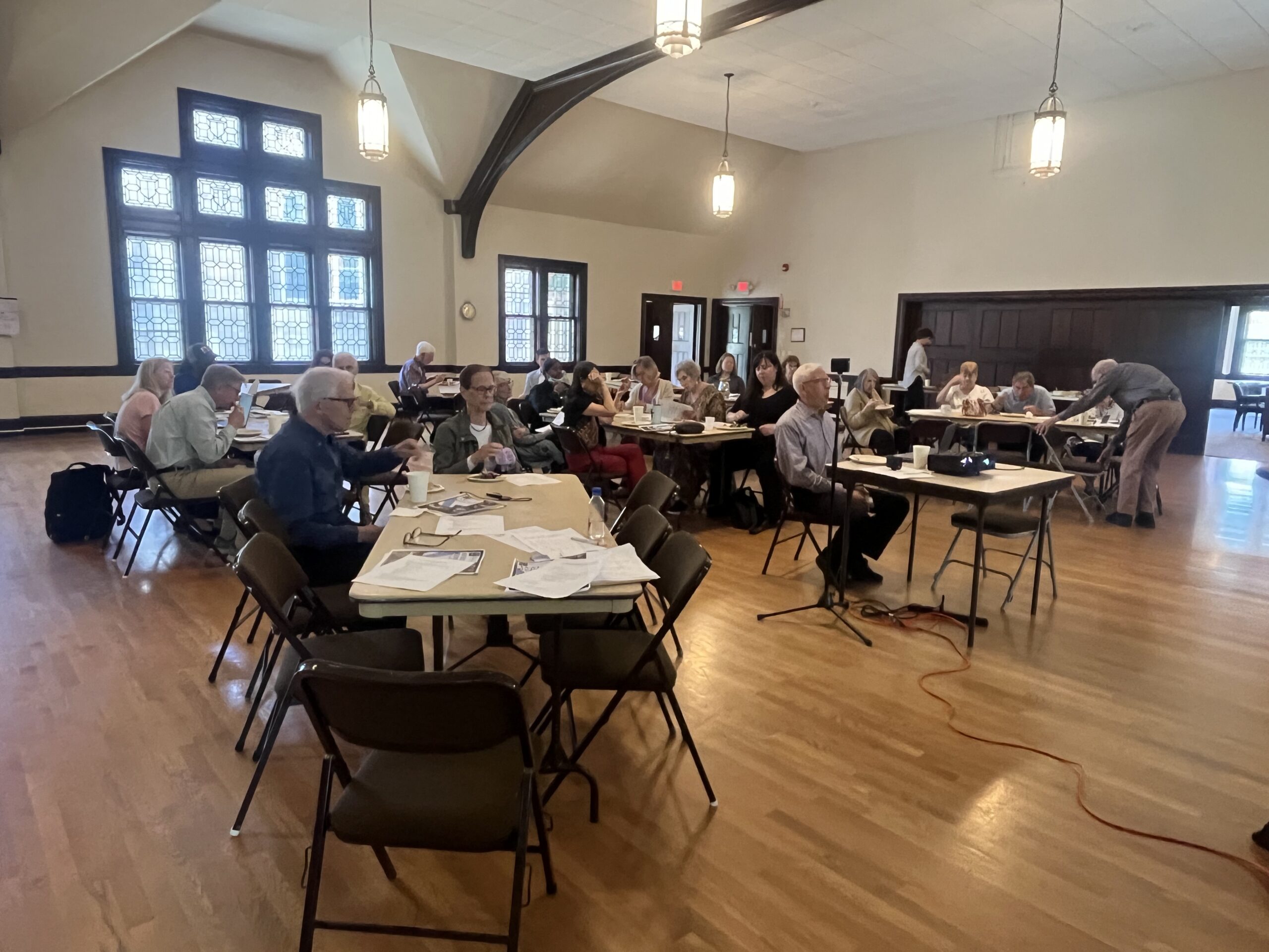 group in Great Hall for annual meeting 2024