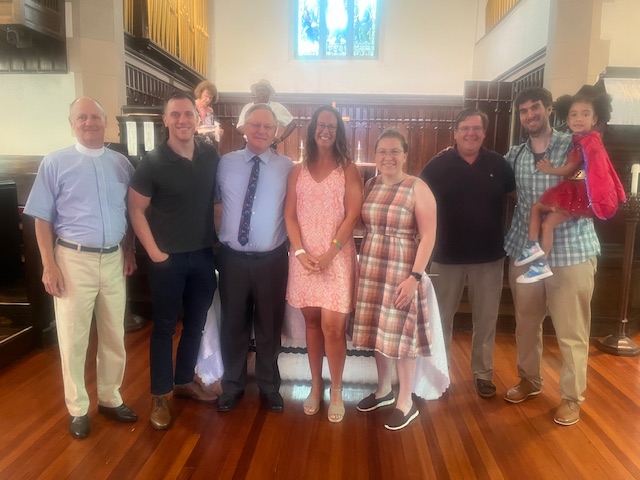 All-Newton worship service with various clergy gathered in sanctuary